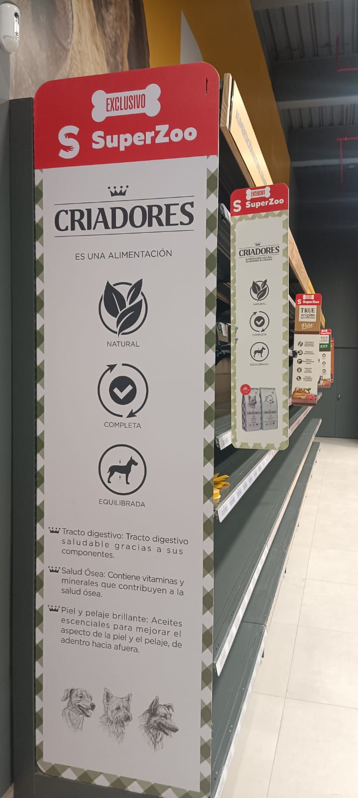 Señalética de góndola