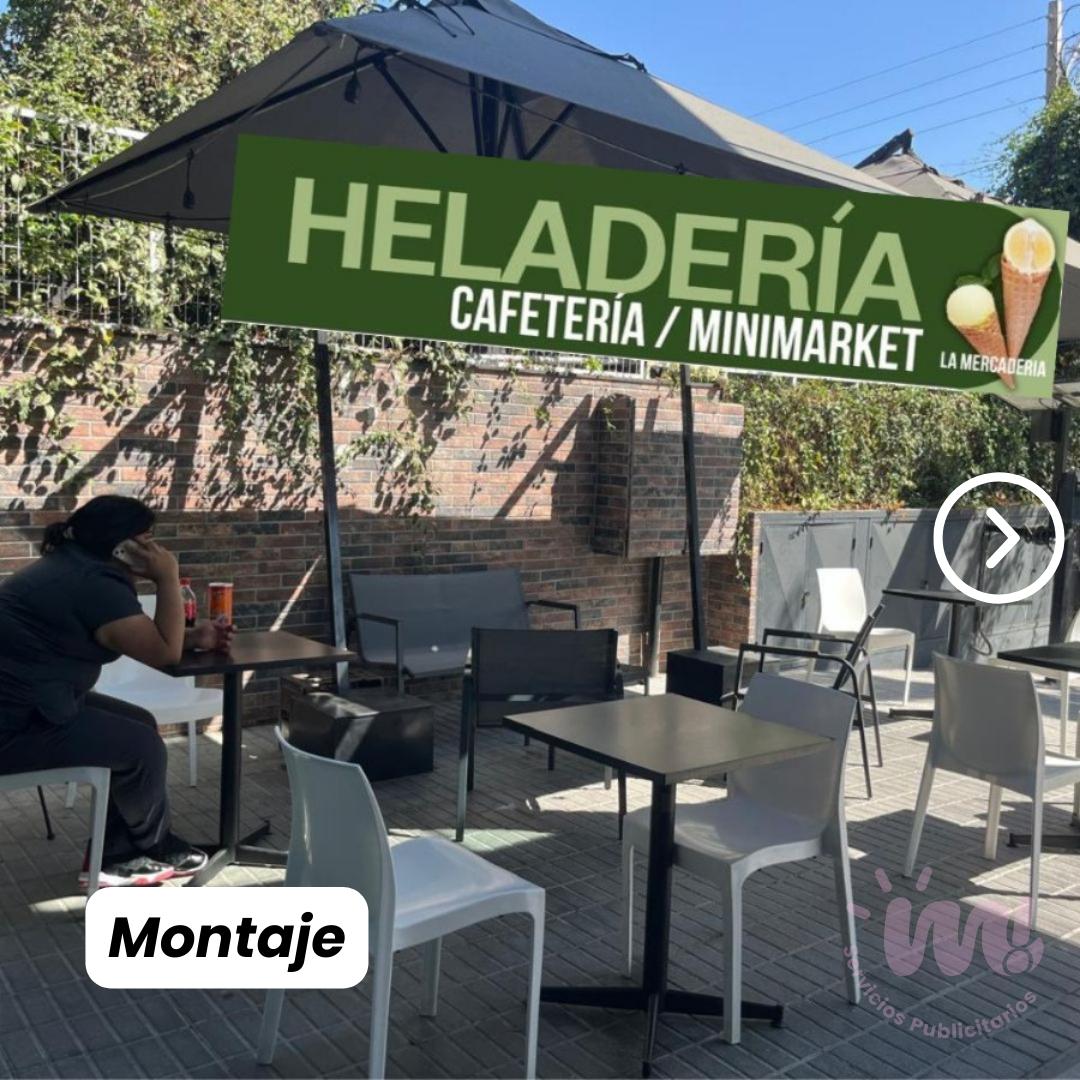 Letrero Heladería